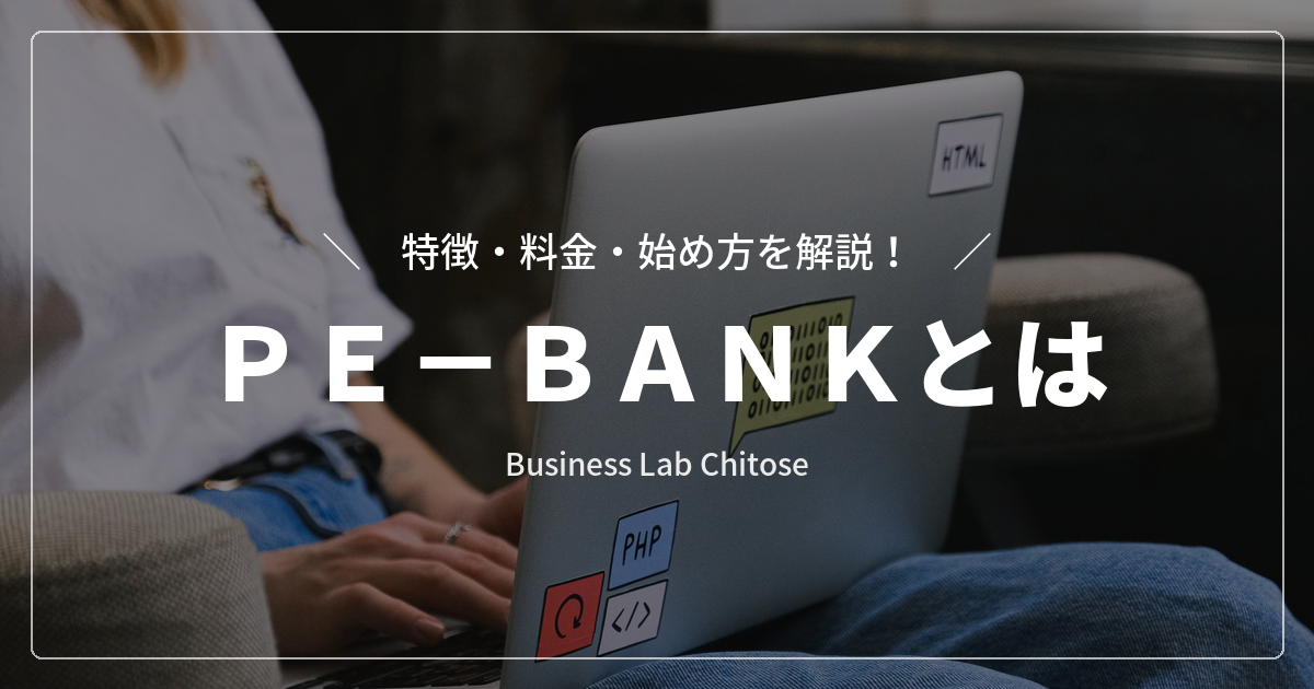 ＰＥ−ＢＡＮＫとは｜特徴・料金・始め方を解説