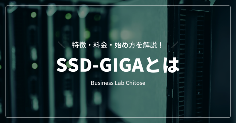 SSD-GIGAとは｜特徴・料金・始め方を解説