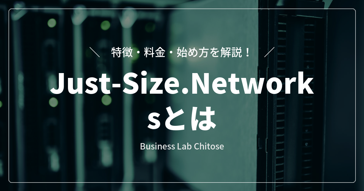 Just-Size.Networksとは|特徴・料金・始め方を解説