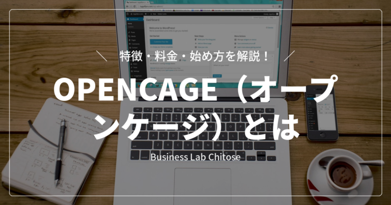 OPENCAGE（オープンケージ）とは｜特徴・料金・始め方を解説